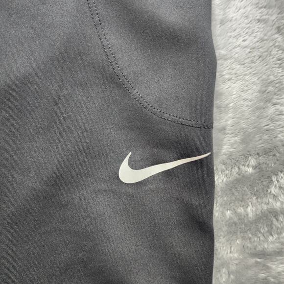 Nike Leggings Womens S Black Mesh Panels Mid-Rise Fast Running Workout Pockets - Picture 3 of 14